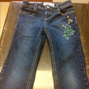 NWOT OshKosh girls denim straight leg star jeans